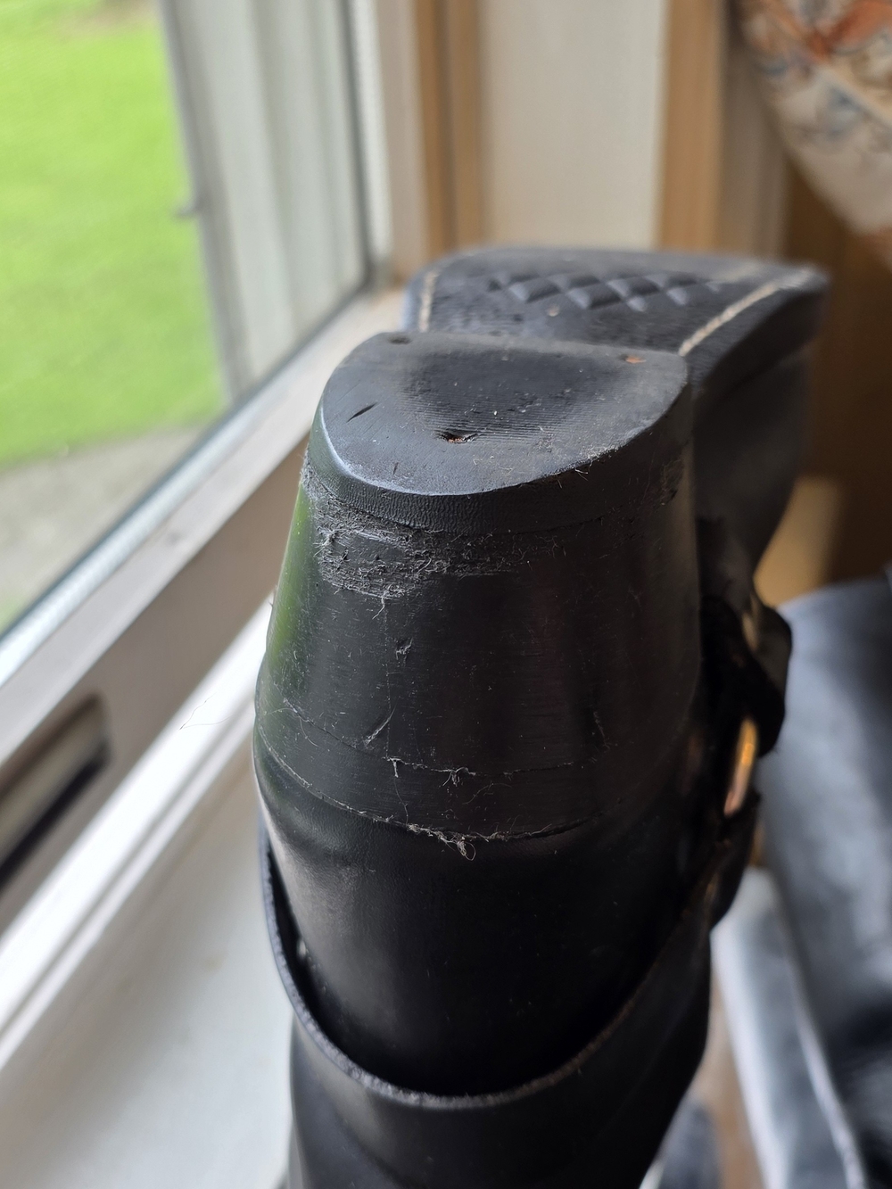 Frye Black Leather Harness Moto Boots Perfectly Broken In Sz 7.5 - Picture 10 of 14